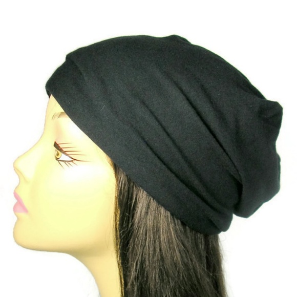 100% Cotton Jersey Slouchy Beanie Chemo Hats - Picture 3 of 6